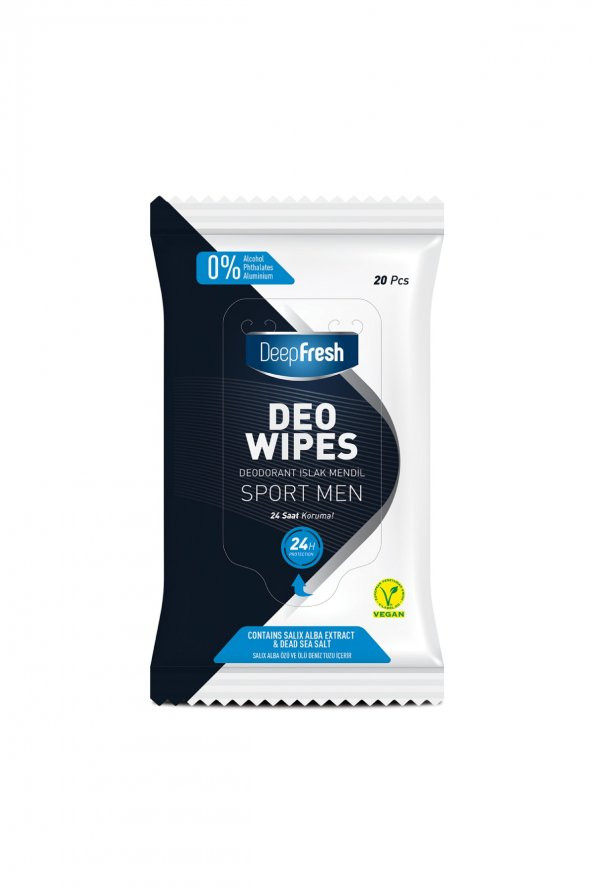 Deodorant Islak Mendil Sport Men 20 Yaprak