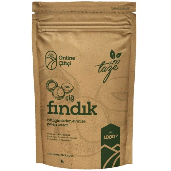 OnlineÇiftçi Çiğ İri Fındık 1Kg