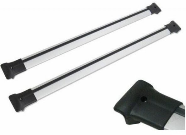 Araç Üstü Ara Atkı Bagaj Taşıyıcı Gri Yanlardan Sıkıştırmalı Al - 2