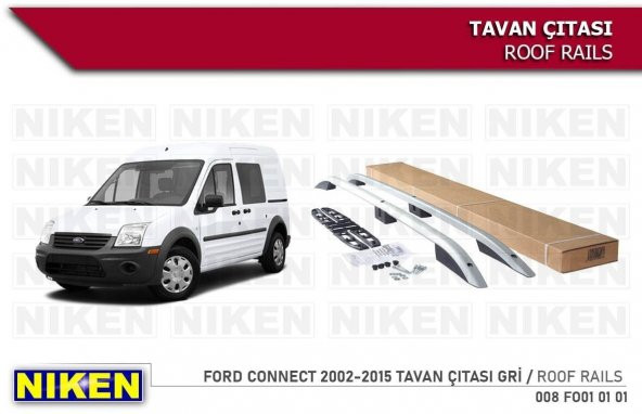 Ford Connect Tavan Çıtası Kısa Gri 2002-2015 Arası Modeller