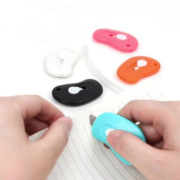 Mini Maket Bıçağı Otomatik MAVİ - 3