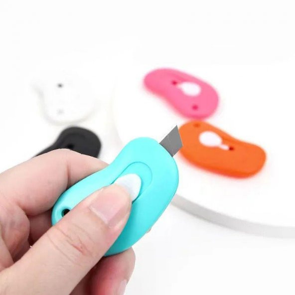 Mini Maket Bıçağı Otomatik MAVİ - 4