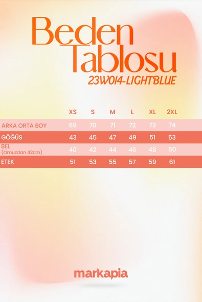 Kadın Uzun Kollu Tek Düğmeli Jean Ceket Buz Mavi - 10