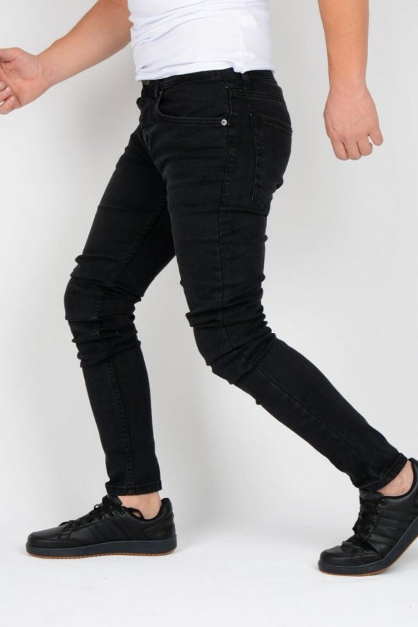 Shef Denim Slim Fit Erkek Siyah Jeans Pantolon-5395 - 2