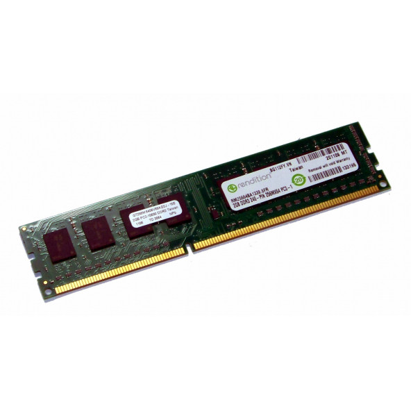2 GB DDR3-RAM 240-pin PC3-10600U CL9  Rendition RM25664BA1339.8FR' MASAÜSTÜ RAM BELLEK SK - 1