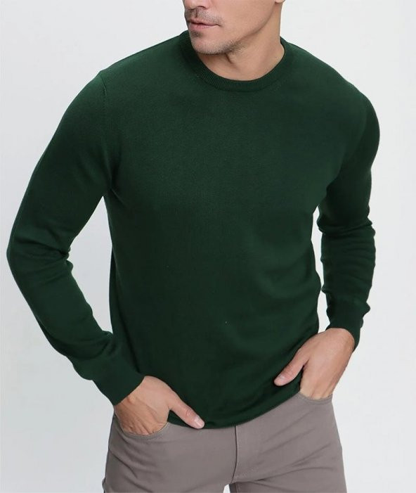 Dormen Slim Fit Sıfır Yaka Erkek Triko - 5