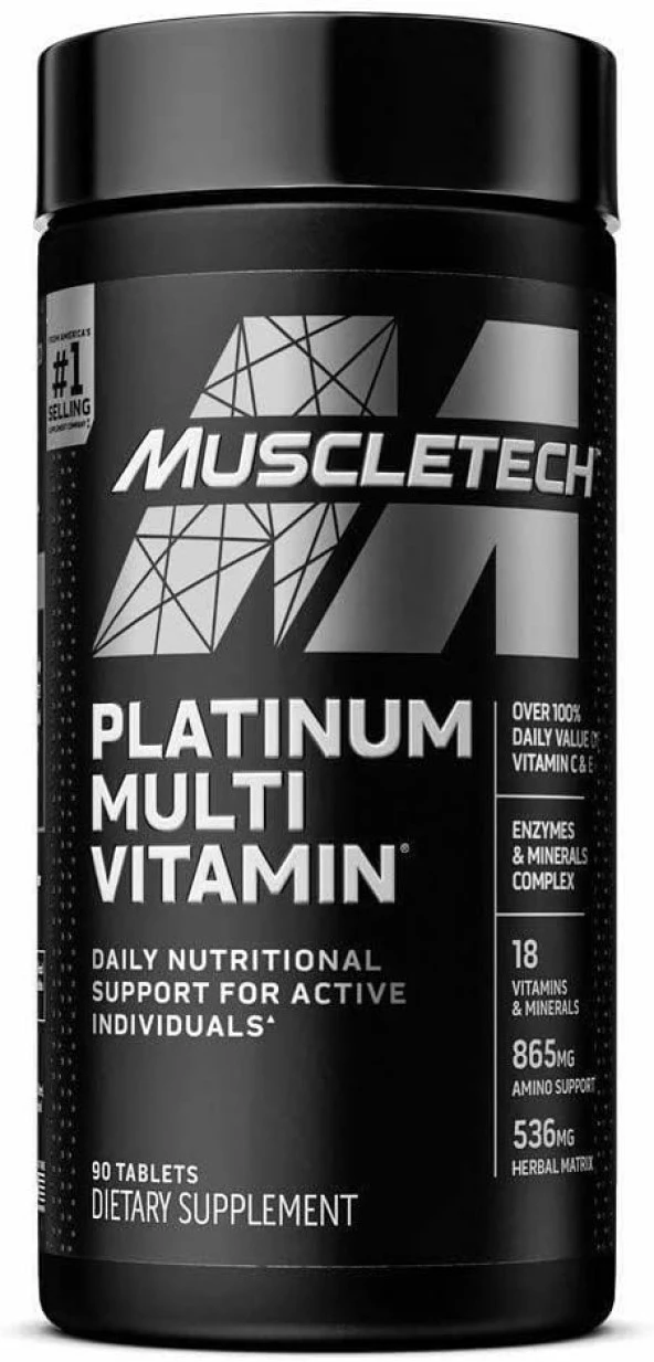 MuscleTech Platinum Multivitamin 18 Vitamin
