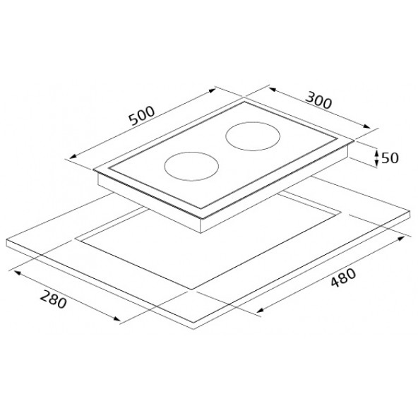 Silverline VC8220B01 30 Cm Vitroseramik Elektrikli Ankastre Ocak - Resim 3