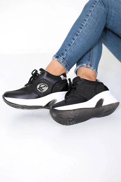 Ayakkabı Lady Classy Siyah Spor LDY-397