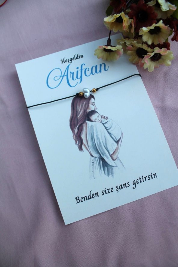 40 Adet Bebek Hediyelik Şans Bilekliği - Mevlid Hediyesi - Yenidoğan Hediye - 4