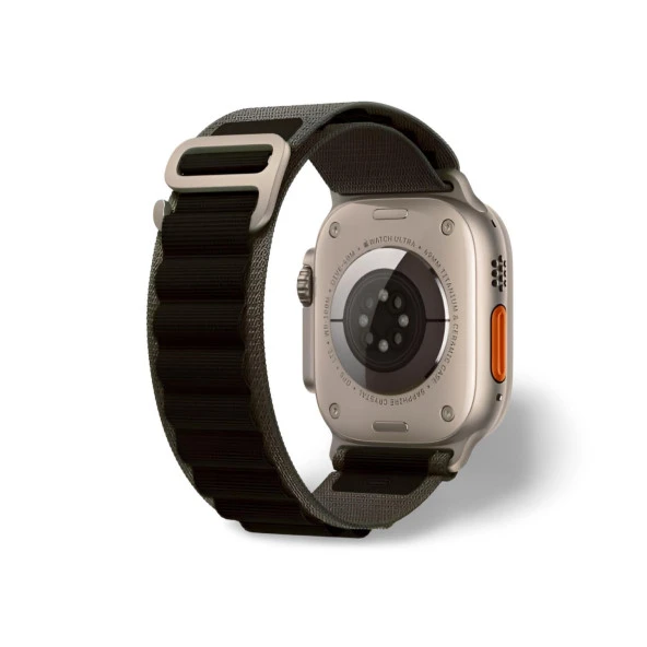 Cosmostech Akıllı Saat Watch için Uyumlu 42MM 44MM 45MM 49MM 1/2/3/4/5/6/se/7/8/ultra Çift Katman Kordon ve Kayışı Yeşil(Siyah)