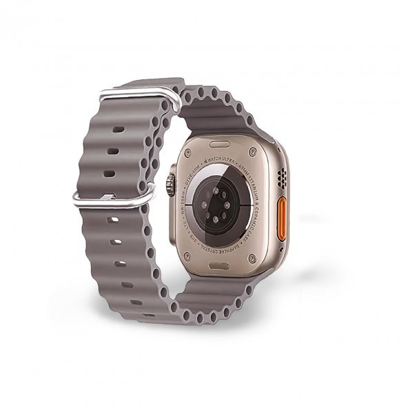 Cosmostech Akıllı Saat Watch için Uyumlu 42MM 44MM 45MM 49MM 1/2/3/4/5/6/se/7/8/ultra Akıllı Saat Silikon Kordon ve Kayışı Açık Gri - 2