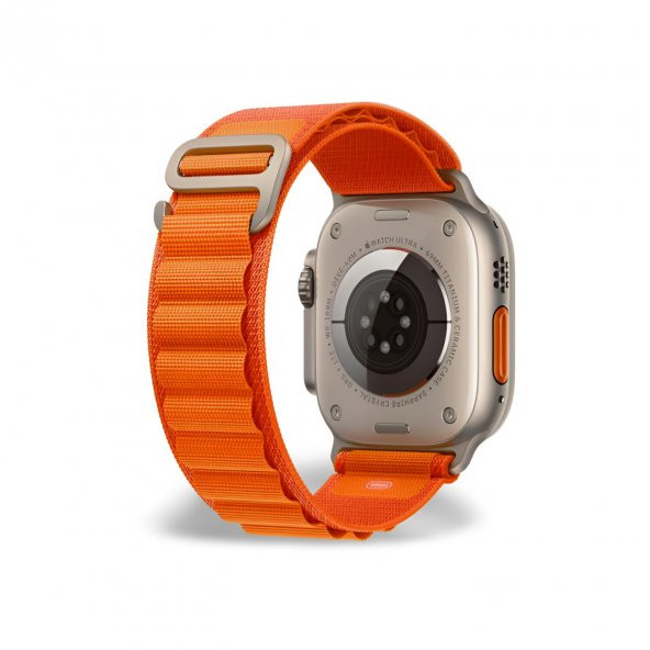 Cosmostech Akıllı Saat Watch için Uyumlu 42MM 44MM 45MM 49MM 1/2/3/4/5/6/se/7/8/ultra Çift Katman Kordon ve Kayışı Turuncu(Turuncu) - 4