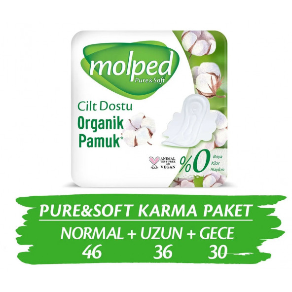 Molped Pure&soft Hijyenik Ped Süper Mega Paket 112 Adet