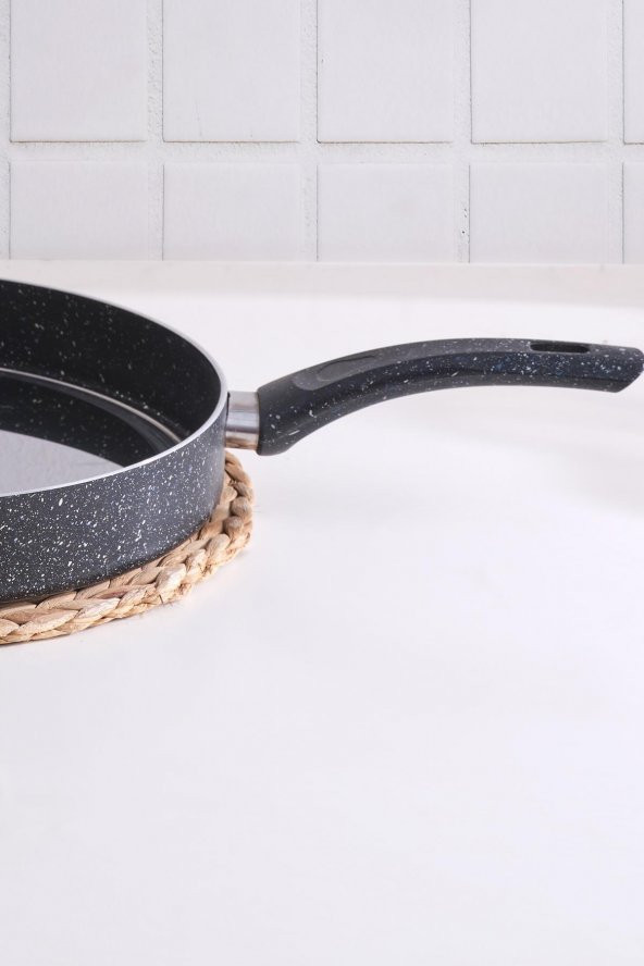 Balık Tavası 30 Cm Kapaklı Tava Granit Bazlama Börek Tavası - 4