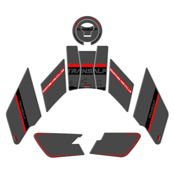 GP Kompozit Honda XL750L Transalp 2023-2024 Uyumlu Tank Pad Gri - 6