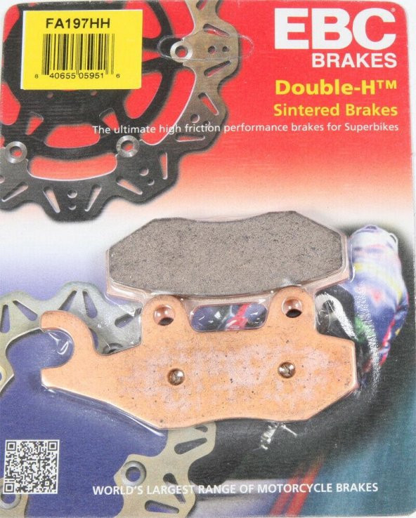 Ebc Fa197Hh 2008-2012 Kawasaki Ninja 250R Uyumlu Ön Fren Balatası Sinterli Balata