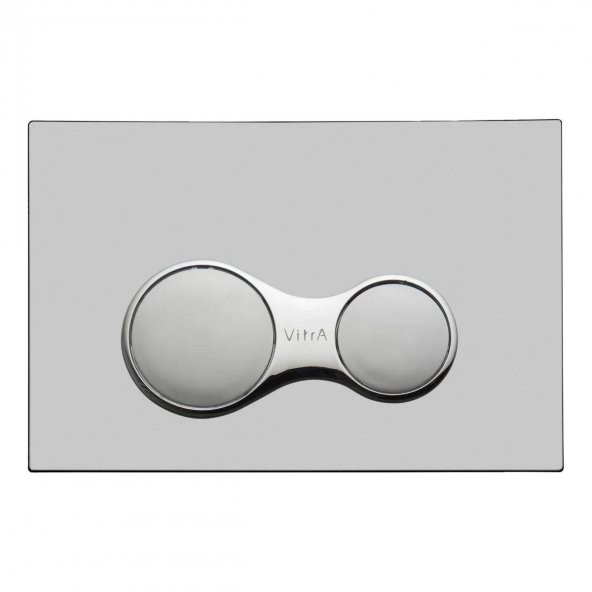 Vitra Sirius Kumanda Paneli - Parmak Izi Birakmayan & Ekstra Hijyenik - Mat Krom - 740-0485 - 2