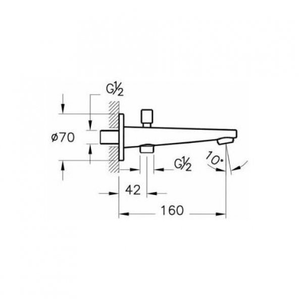 Vitra Çıkış Ucu - El Duşu Çıkışlı - Krom - 3