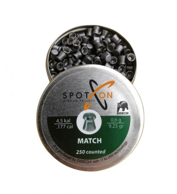 Spoton Match 4,5mm 9,25 Gr Pellet (Koca Av Pazarı)