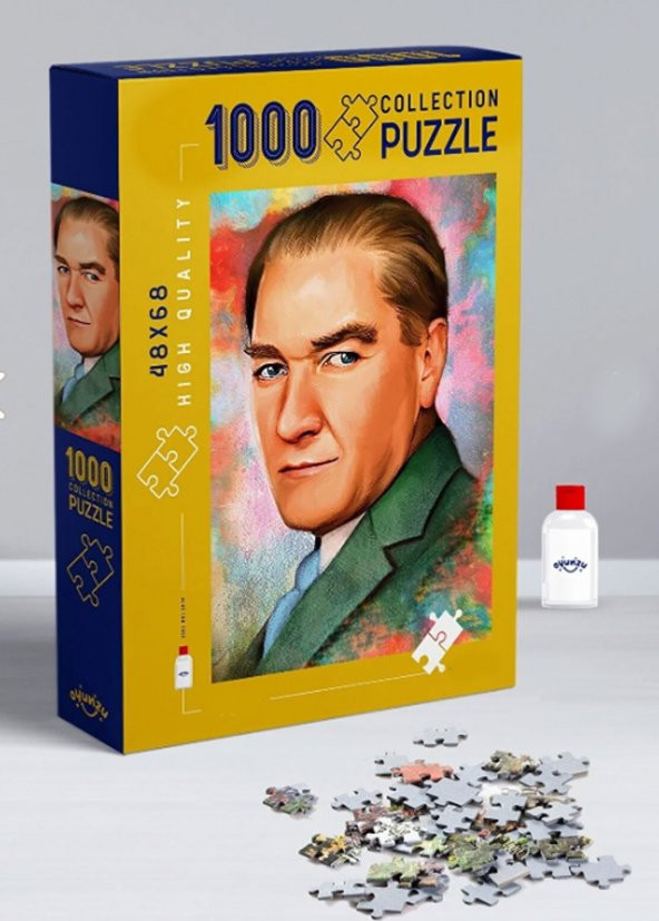 1000 Parça Atatürk Portre  Puzzle Mustafa Kemal Atatürk Pazıl