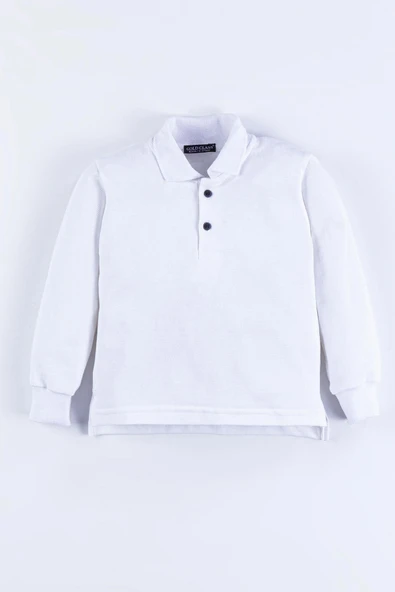 Gömlek Yaka Erkek Çocuk Sweatshirt - Resim 3
