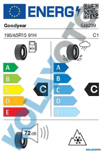 Goodyear UltraGrip 8 195/65R15 91H (Kış) (2023)