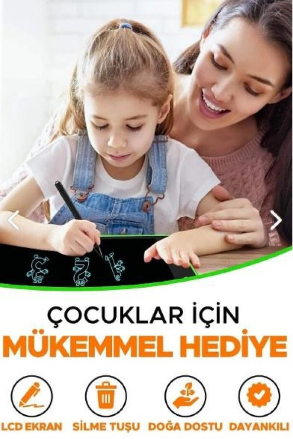 Volkano Doodle Writing Tablet Lcd 8.5 Inç Dijital Kalemli Çizim Yazı Tahtası Grafik Not Yazma Eğitim Tableti Siyah VK-850-BK - 5