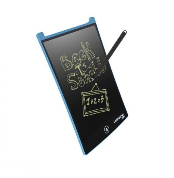 Volkano Doodle Writing Tablet Lcd 8.5 Inç Dijital Kalemli Çizim Yazı Tahtası Grafik Not Yazma Eğitim Tableti Mavi VK-850-BL - 2
