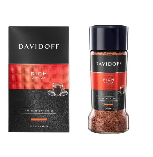 Davidoff Rich Serisi - Öğütülmüş Filtre Kahve 250g - Çözünebilir Kahve 100g