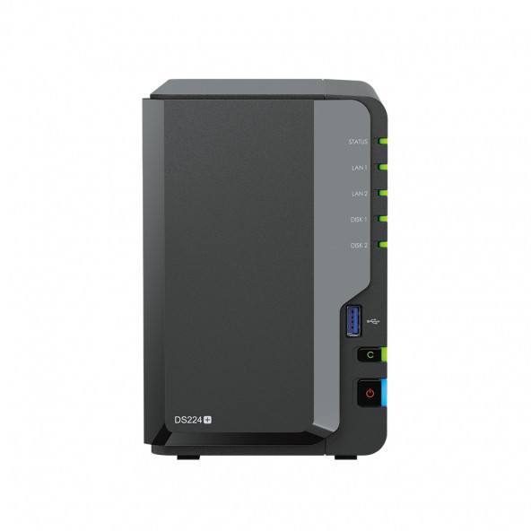 Synology DS224+ 2 Yuvalı DiskStation NAS Depolama Ünitesi