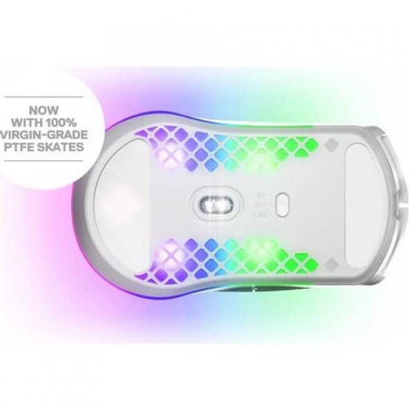 SteelSeries Aerox 3 RGB Wireless Snow Optik Oyuncu Mouse - TEŞHİR - 4