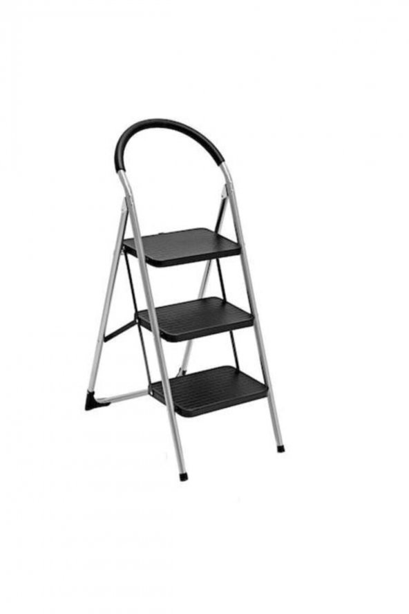 Saraylı 3'lü Pratik Lüks Mega Metal Merdiven (1613) - 2