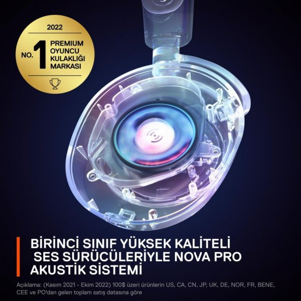 SteelSeries Arctis Nova Pro Kablolu Kulak Üstü Oyuncu Kulaklığı - TEŞHİR - 3