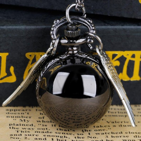 Valkyrie Harry Potter Quidditch Snitch Topu Model Kolye Köstekli Saat - 6
