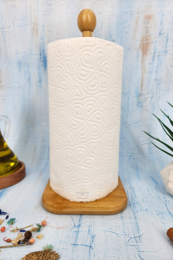 Ahşap Bambu Kağıt Havluluk Ahşap Peçetelik Mutfak Düzenleyici - Resim 2