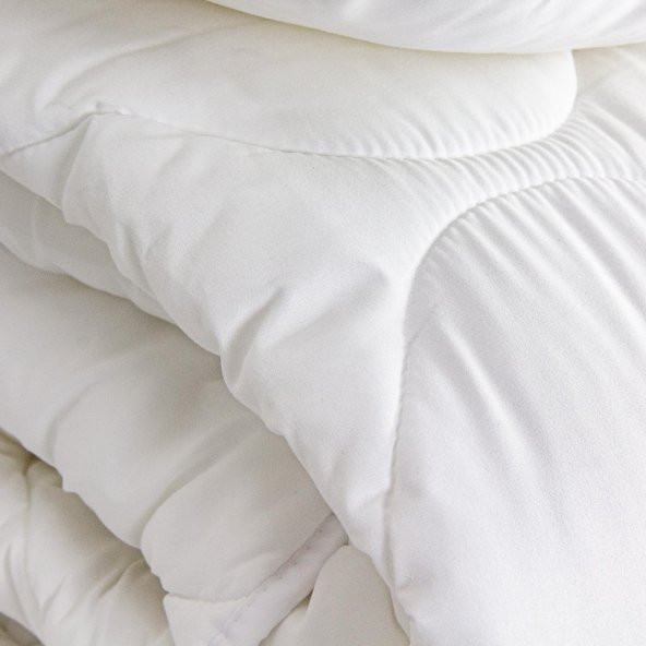 Tek Kişilik Antialerjik Microfiber Yorgan  Beyaz 155x215 - 2