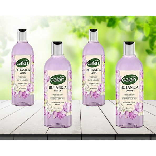 Dalan Botanica Duş Jeli Lotus 500 ml 4 adet