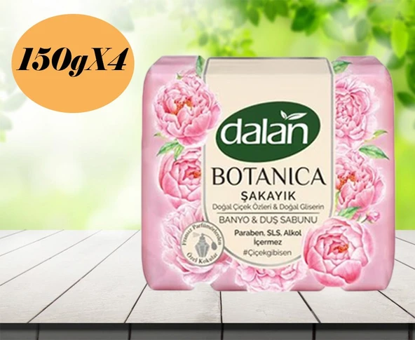 Dalan Botanica Şakayık Banyo & Duş Sabunu 150 G X 4