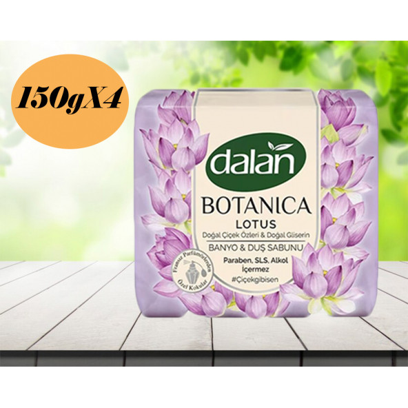 Dalan Botanica Lotus Banyo & Duş Sabunu 150 g X 4