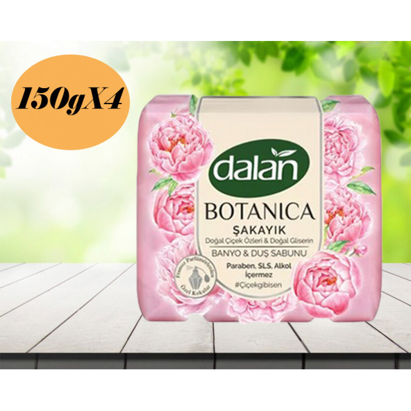 Dalan Botanica Şakayık Banyo & Duş Sabunu 150 G X 4