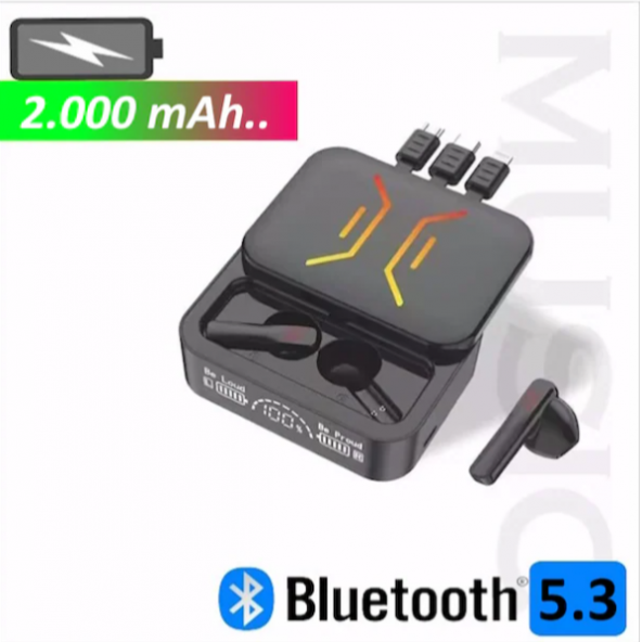Power M80 2000 mAh Powerbanklı Bluetooth Kablosuz Kulaklık - 2