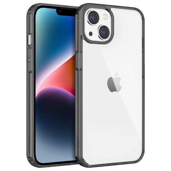 Iphone 14 Air Hybrid Kılıf Smoke Black