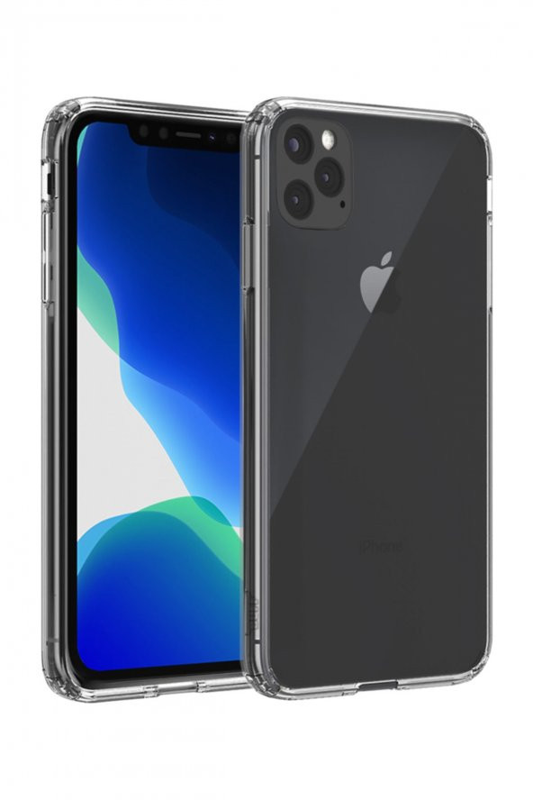 Iphone 11 Pro Uyumlu Air Hybrid Kılıf Smoke Black
