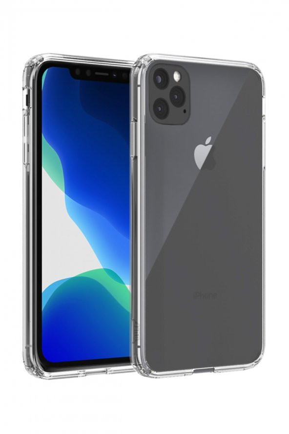 Iphone 11 Pro Uyumlu Air Hybrid Kılıf Smoke Black - 2