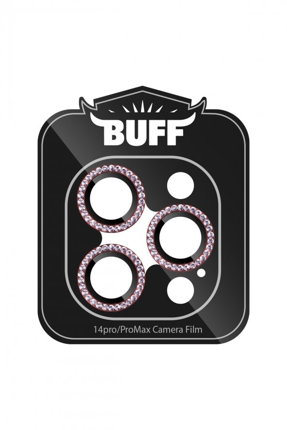 Buff iPhone 14 Pro / 14 Pro Max Diamond Lens Koruyucu Red - 2