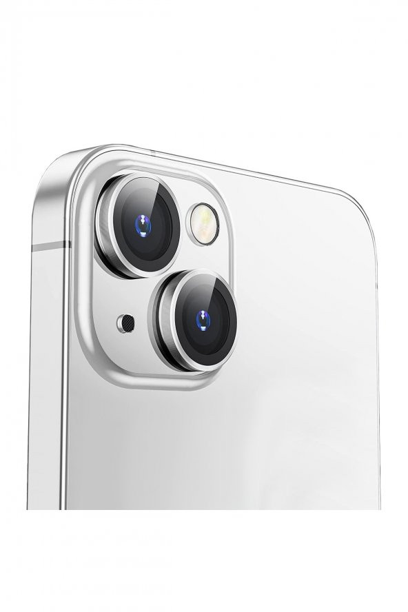 Buff iPhone 14 / 14 Plus Camera Metal Lens Protector Silver - 3