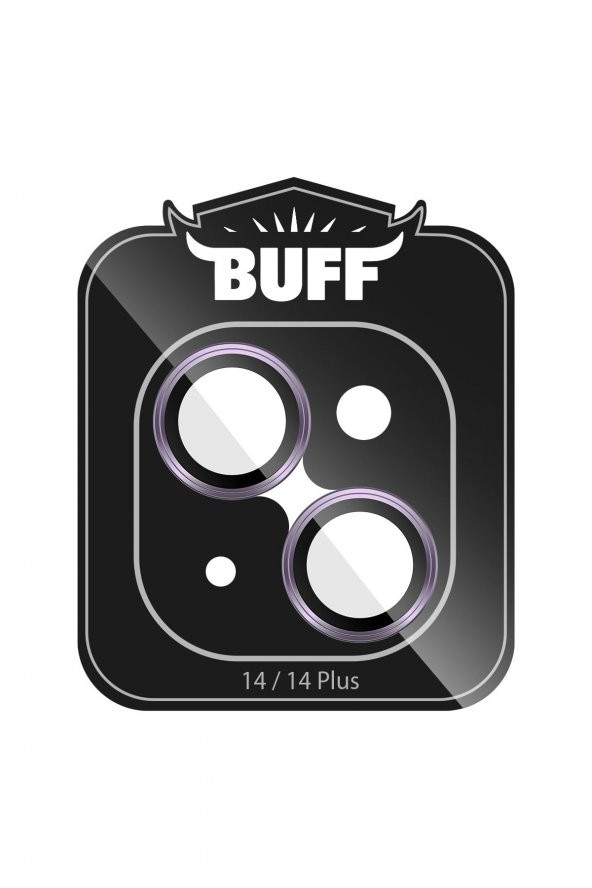 Buff iPhone 14 / 14 Plus Camera Metal Lens Protector Purple - 2