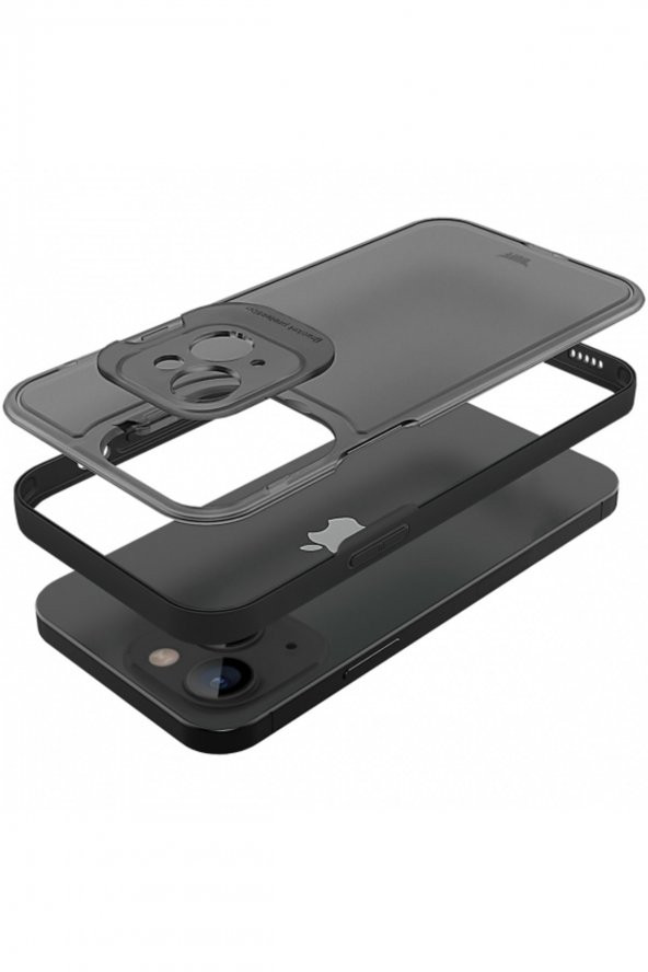 Iphone 14 Hybrid Corner Kılıf Siyah - 3