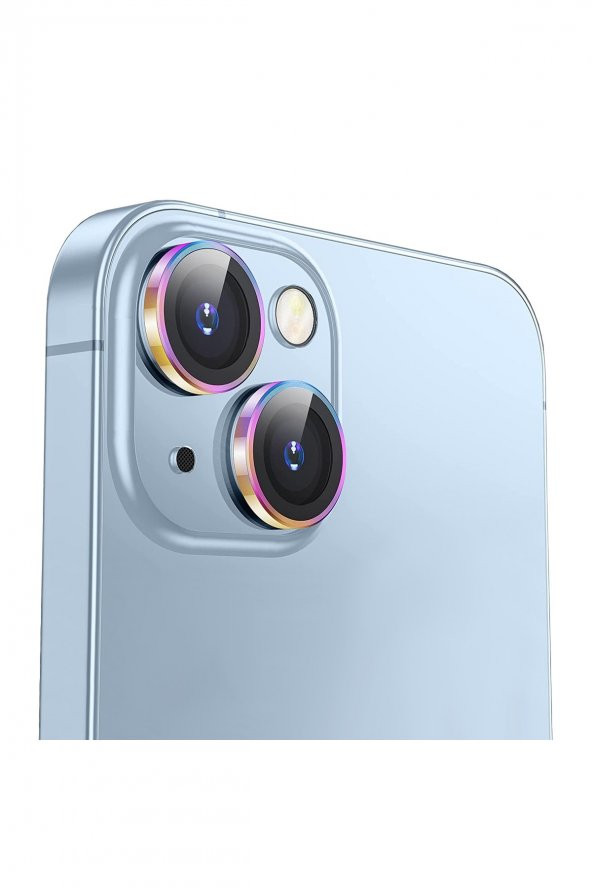 Buff iPhone 14 / 14 Plus Camera Metal Lens Protector Colorful - 3
